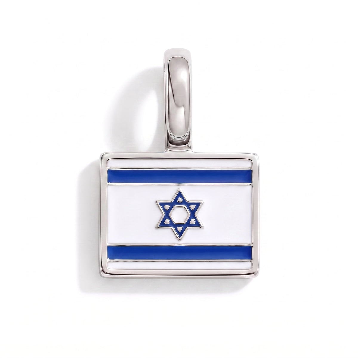 Charm - Flag Rectangular – Silver