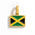 Charm - Flag Rectangular – Gold