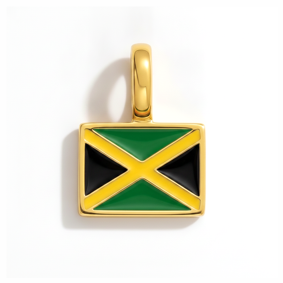 Charm - Flag Rectangular – Gold