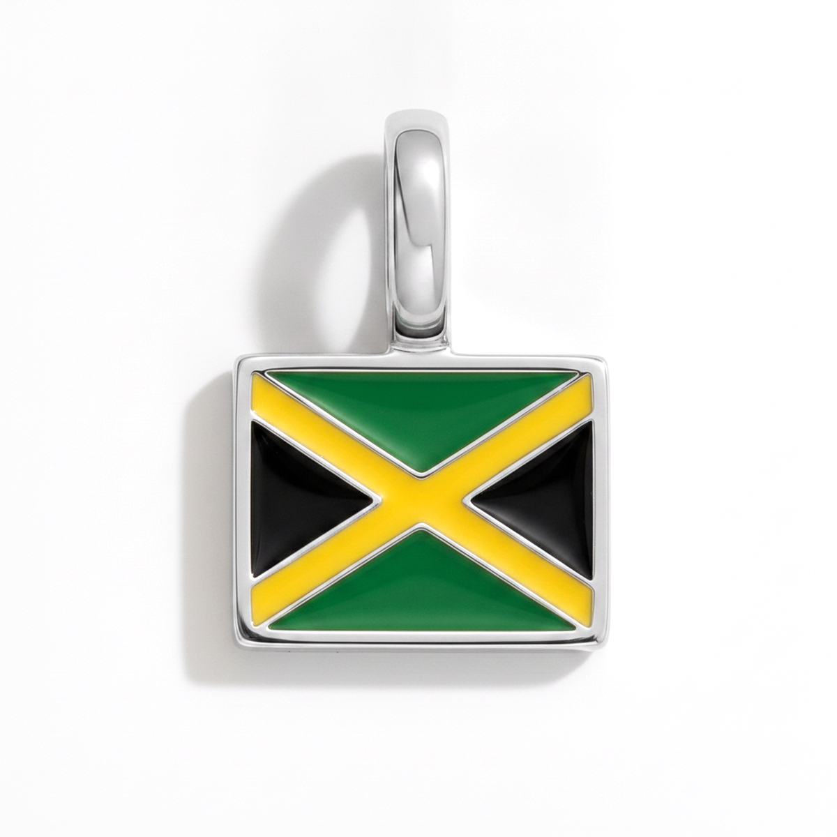 Charm - Flag Rectangular – Silver