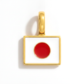 Charm - Flag Rectangular – Gold