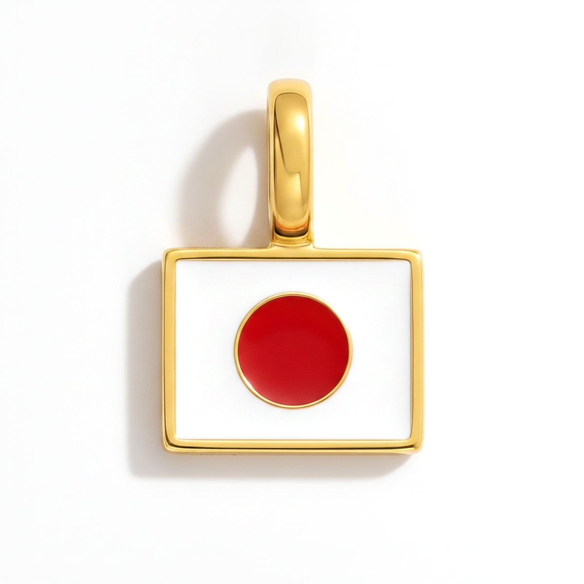 Charm - Flag Rectangular – Gold
