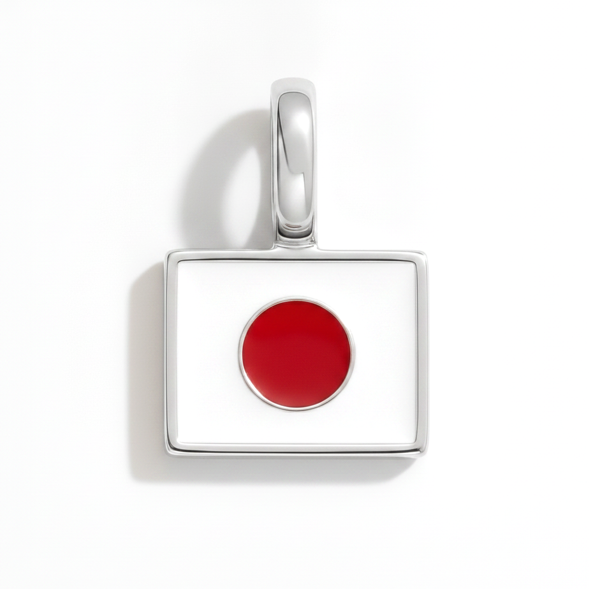 Charm - Flag Rectangular – Silver