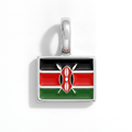 Charm - Flag Rectangular – Silver