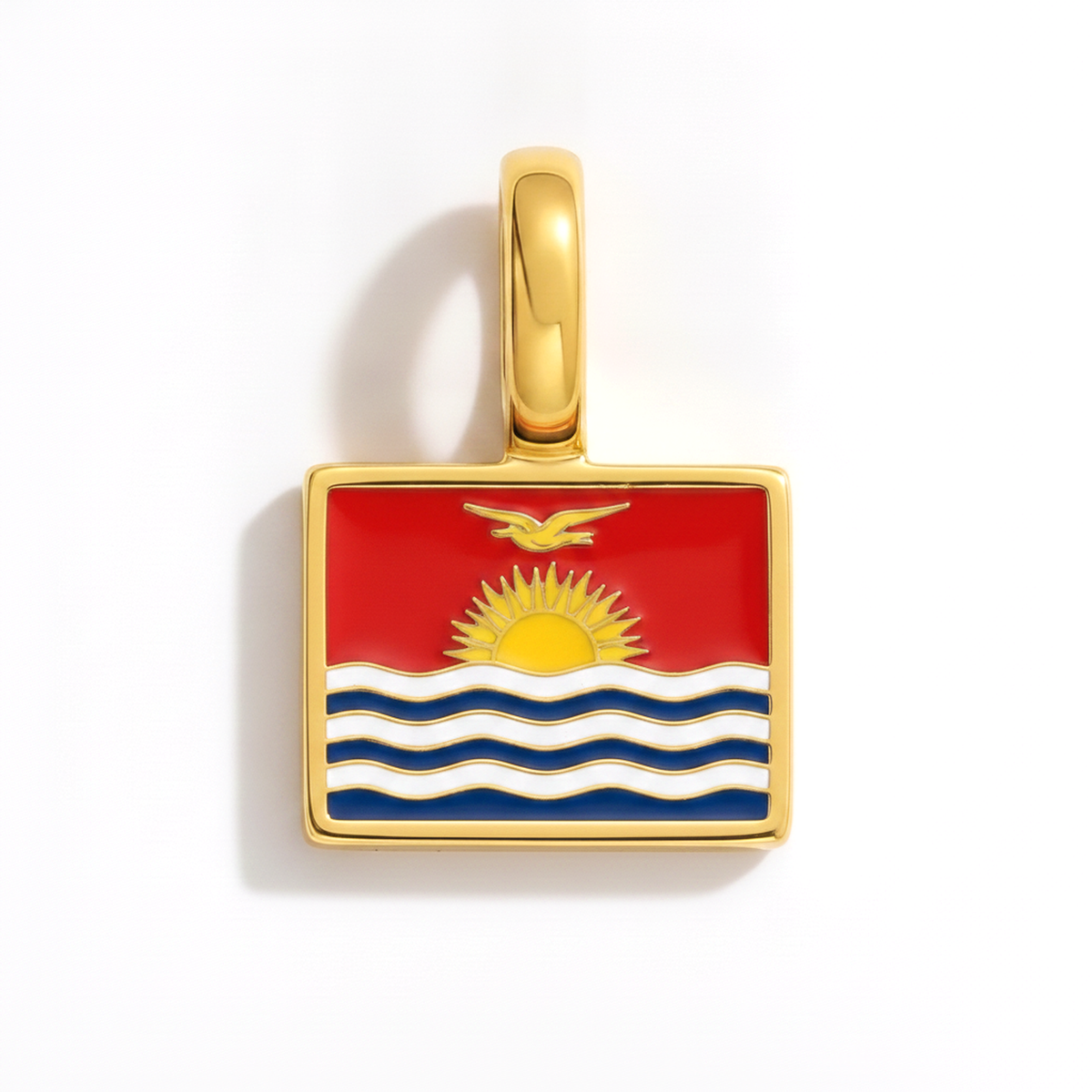 Charm - Flag Rectangular – Gold