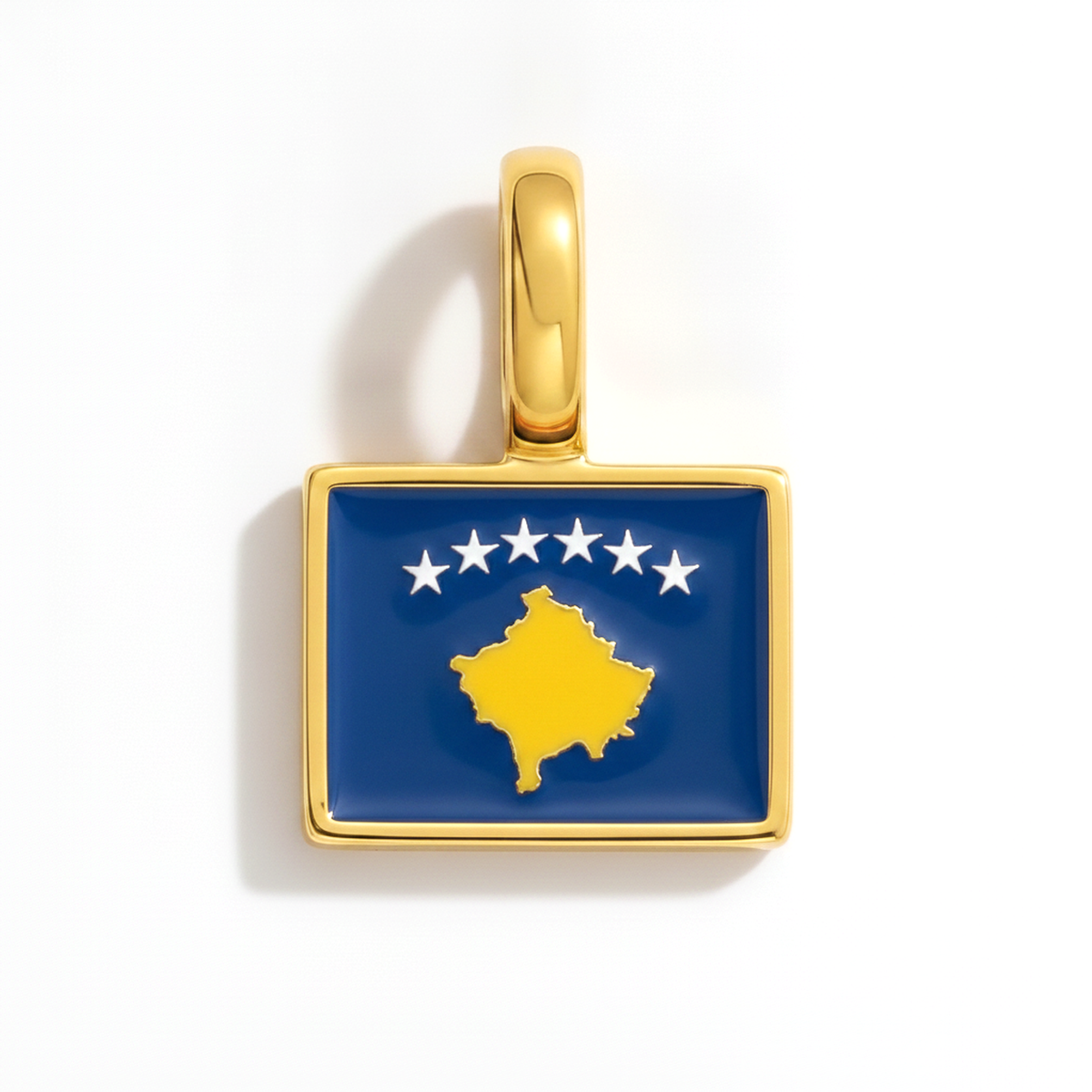 Charm - Flag Rectangular – Gold