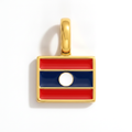 Charm - Flag Rectangular – Gold