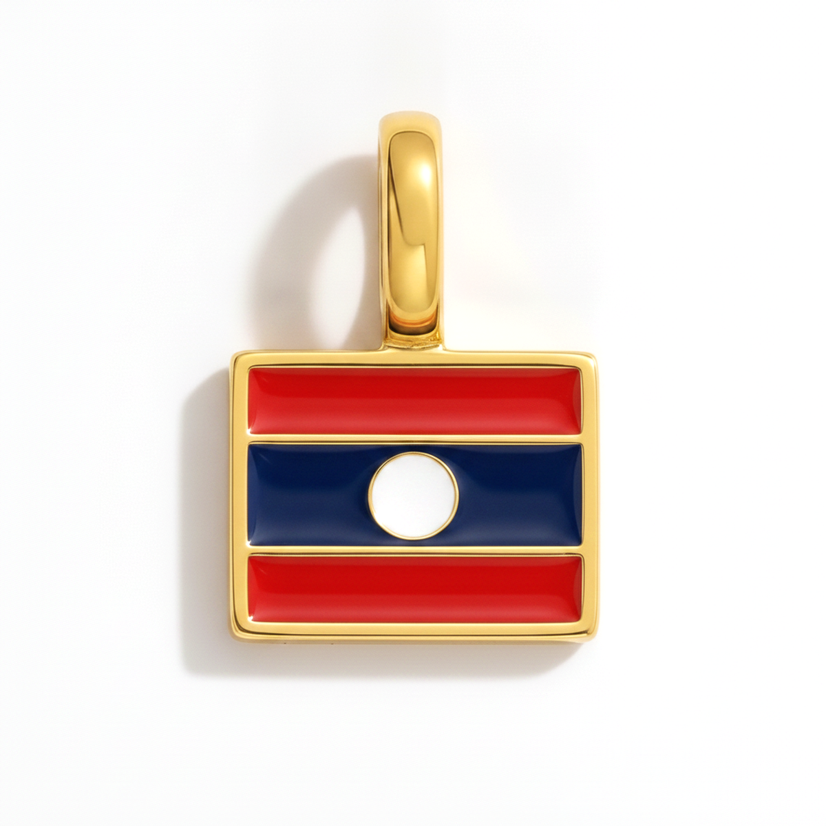 Charm - Flag Rectangular – Gold