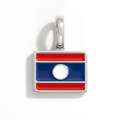 Charm - Flag Rectangular – Silver