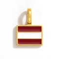 Charm - Flag Rectangular – Gold