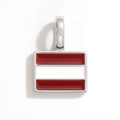 Charm - Flag Rectangular – Silver