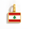 Charm - Flag Rectangular – Gold