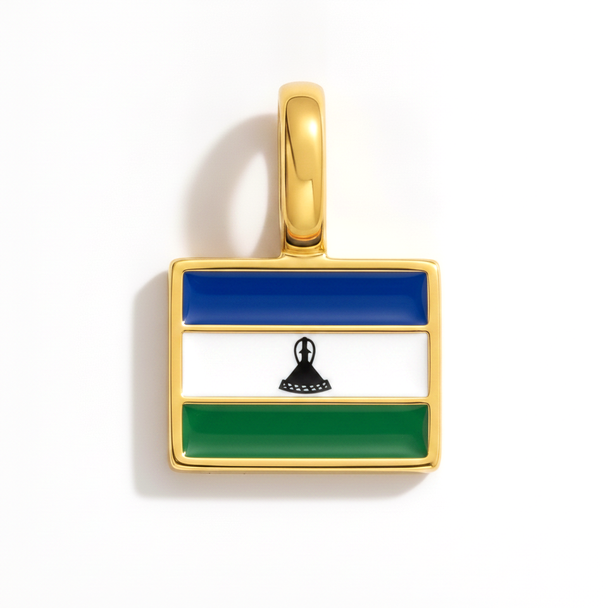 Charm - Flag Rectangular – Gold