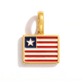 Charm - Flag Rectangular – Gold