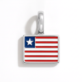 Charm - Flag Rectangular – Silver