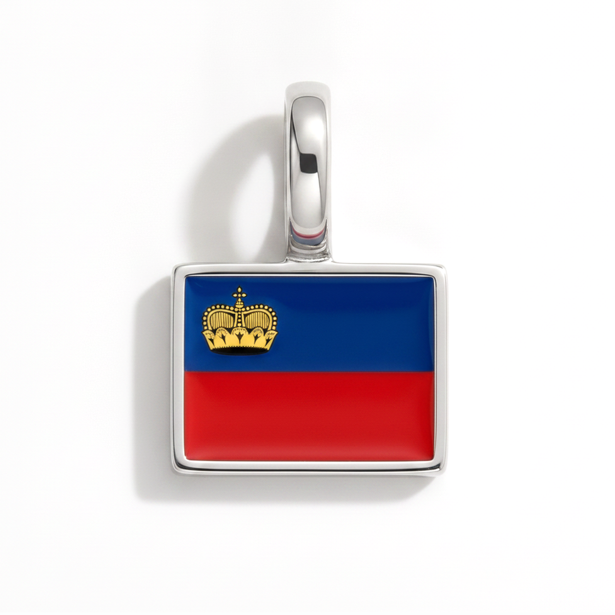 Charm - Flag Rectangular – Silver