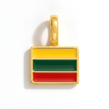 Charm - Flag Rectangular – Gold