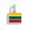 Charm - Flag Rectangular – Silver