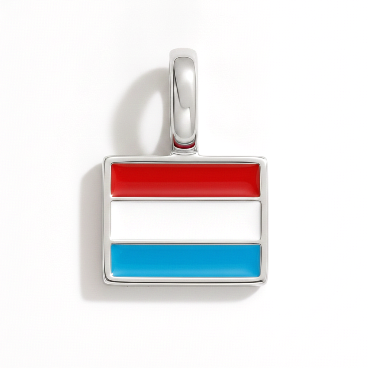 Charm - Flag Rectangular – Silver