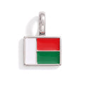 Charm - Flag Rectangular – Silver