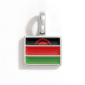 Charm - Flag Rectangular – Silver
