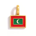 Charm - Flag Rectangular – Gold