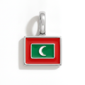 Charm - Flag Rectangular – Silver