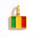 Charm - Flag Rectangular – Gold