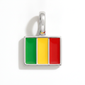 Charm - Flag Rectangular – Silver