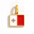 Charm - Flag Rectangular – Gold