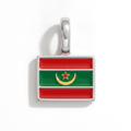 Charm - Flag Rectangular – Silver