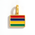 Charm - Flag Rectangular – Gold