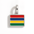 Charm - Flag Rectangular – Silver
