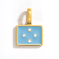 Charm - Flag Rectangular – Gold