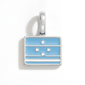 Charm - Flag Rectangular – Silver