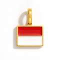 Charm - Flag Rectangular – Gold