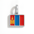 Charm - Flag Rectangular – Silver