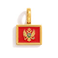 Charm - Flag Rectangular – Gold