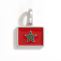 Charm - Flag Rectangular – Silver