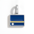 Charm - Flag Rectangular – Silver