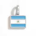 Charm - Flag Rectangular – Silver