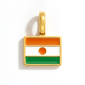 Charm - Flag Rectangular – Gold