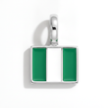 Charm - Flag Rectangular – Silver