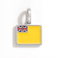 Charm - Flag Rectangular – Silver