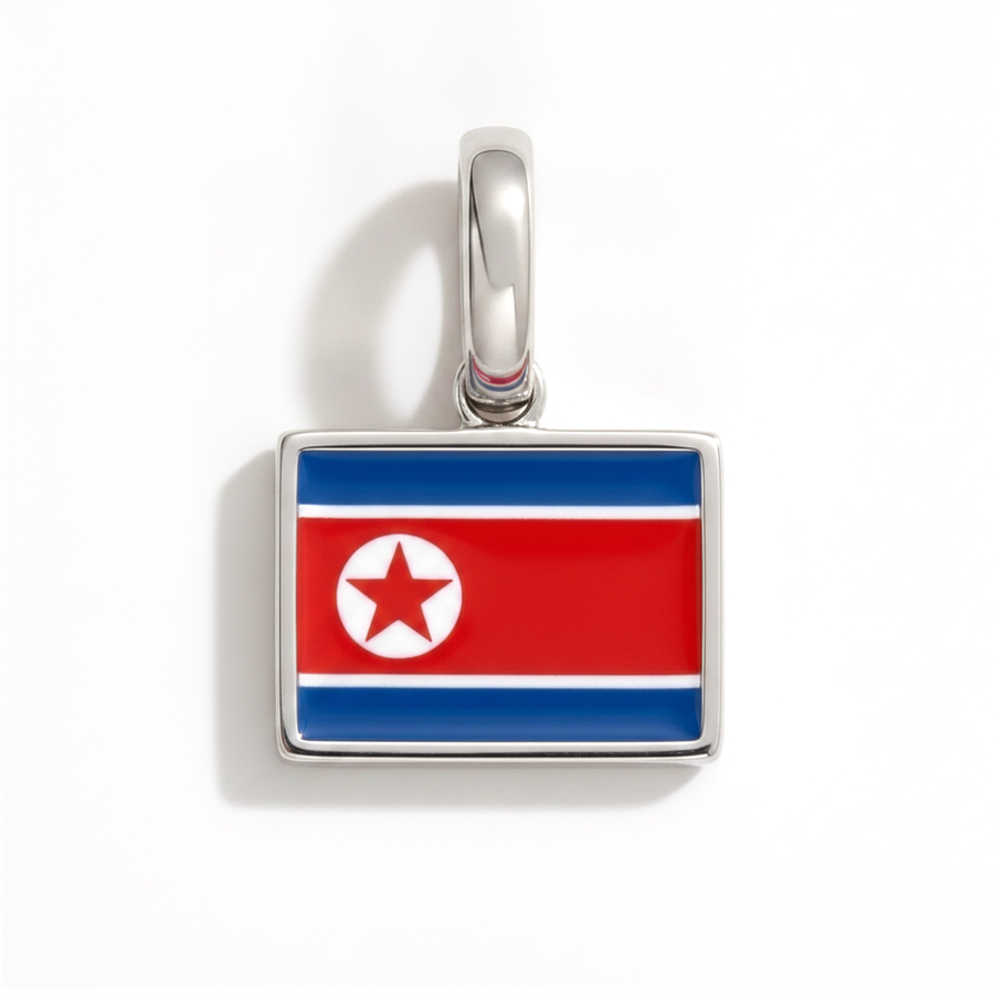 Charm - Flag Rectangular – Silver