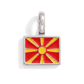 Charm - Flag Rectangular – Silver
