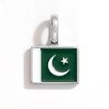Charm - Flag Rectangular – Silver