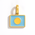 Charm - Flag Rectangular – Gold