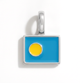 Charm - Flag Rectangular – Silver