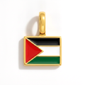 Charm - Flag Rectangular – Gold